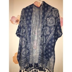 Boho cover-up with tassels